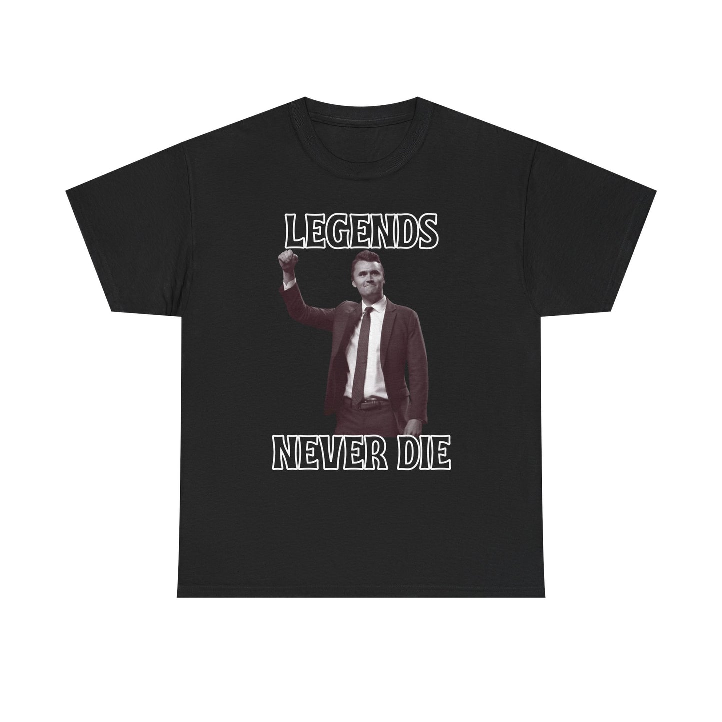 Legends Never Die Charlie Kirk Unisex Heavy Cotton Tee